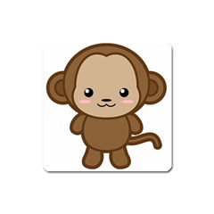 Kawaii Monkey Square Magnet by KawaiiKawaii