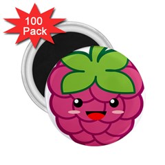 Raspberry 2 25  Magnets (100 Pack)  by KawaiiKawaii