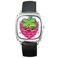 Raspberry Square Metal Watches by KawaiiKawaii