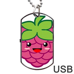 Raspberry Dog Tag Usb Flash (one Side) by KawaiiKawaii