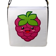 Raspberry Flap Messenger Bag (l)  by KawaiiKawaii