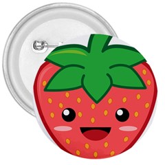 Kawaii Strawberry 3  Buttons by KawaiiKawaii