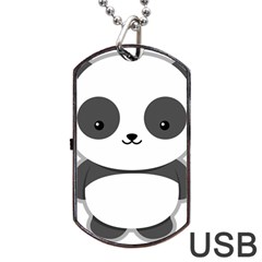 Kawaii Panda Dog Tag Usb Flash (one Side) by KawaiiKawaii