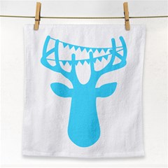 Party Deer With Bunting Face Towel by CraftyLittleNodes