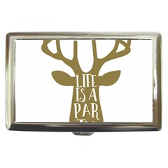 Life Is A Party Buck Deer Cigarette Money Cases by CraftyLittleNodes