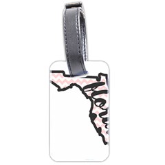 Florida Map Pride Chevron Luggage Tags (two Sides) by CraftyLittleNodes