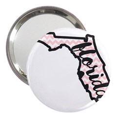 Florida Map Pride Chevron 3  Handbag Mirrors by CraftyLittleNodes