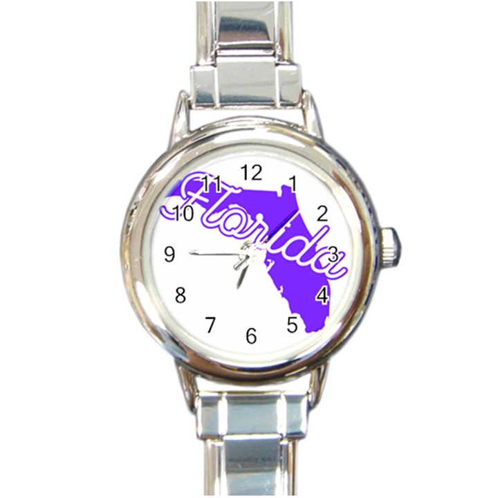 FLorida Home State Pride Round Italian Charm Watches