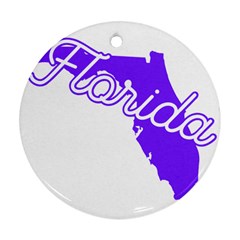 Florida Home State Pride Ornament (round)  by CraftyLittleNodes