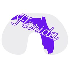 Florida Home State Pride Travel Neck Pillows by CraftyLittleNodes