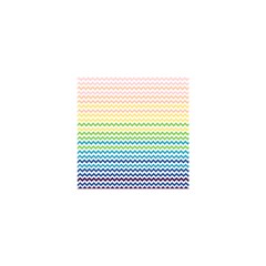 Pastel Gradient Rainbow Chevron Shower Curtain 48  X 72  (small)  by CraftyLittleNodes