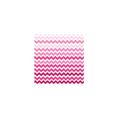 Pink Gradient Chevron Large Shower Curtain 48  X 72  (small)  by CraftyLittleNodes