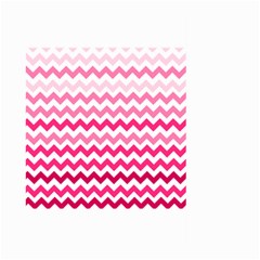 Pink Gradient Chevron Large Large Garden Flag (two Sides) by CraftyLittleNodes