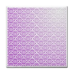 Purple Damask Gradient Face Towel by CraftyLittleNodes