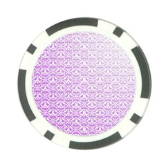 Purple Damask Gradient Poker Chip Card Guards (10 Pack)  by CraftyLittleNodes