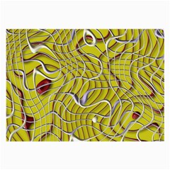 Ribbon Chaos 2 Yellow Large Glasses Cloth by ImpressiveMoments