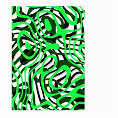 Ribbon Chaos Green Large Garden Flag (two Sides) by ImpressiveMoments