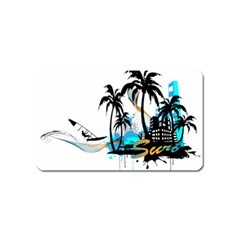 Surfing Magnet (name Card) by EnjoymentArt