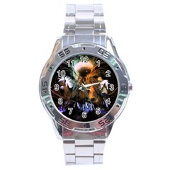 Wonderful Horses In The Universe Stainless Steel Men s Watch by FantasyWorld7