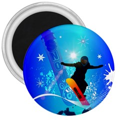 Snowboarding 3  Magnets by FantasyWorld7