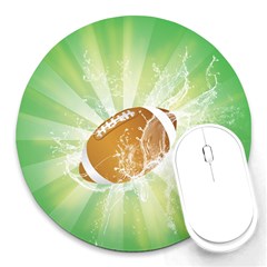 American Football  Round Mousepads by FantasyWorld7