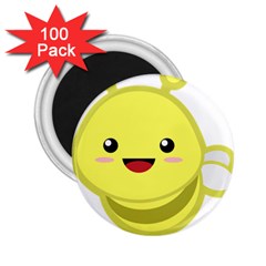 Kawaii Bee 2 25  Magnets (100 Pack)  by KawaiiKawaii