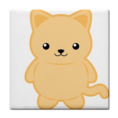 Kawaii Cat Tile Coasters by KawaiiKawaii