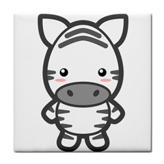 Kawaii Zebra Tile Coasters by KawaiiKawaii