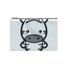 Kawaii Zebra Cosmetic Bag (medium)  by KawaiiKawaii