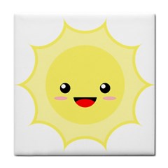 Kawaii Sun Tile Coasters by KawaiiKawaii