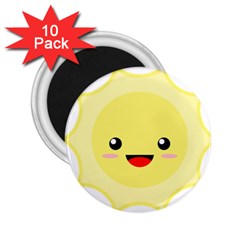 Kawaii Sun 2 25  Magnets (10 Pack)  by KawaiiKawaii