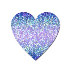 Glitter 2 Heart Magnet by MedusArt