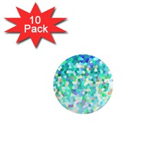 Mosaic Sparkley 1 1  Mini Magnet (10 Pack)  by MedusArt