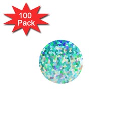 Mosaic Sparkley 1 1  Mini Magnets (100 Pack)  by MedusArt