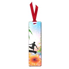 Tropical Design With Surfboarder Small Book Marks by FantasyWorld7