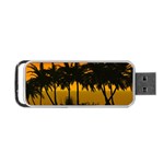 Sunset Over The Beach Portable USB Flash (One Side) Front