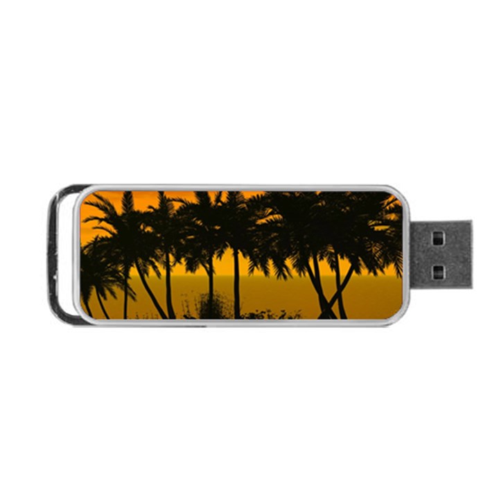 Sunset Over The Beach Portable USB Flash (One Side)