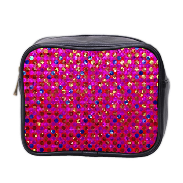 Polka Dot Sparkley Jewels 1 Mini Toiletries Bag 2-Side