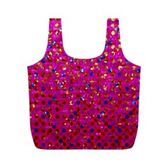 Polka Dot Sparkley Jewels 1 Full Print Recycle Bags (m)  by MedusArt