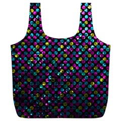 Polka Dot Sparkley Jewels 2 Full Print Recycle Bags (l)  by MedusArt