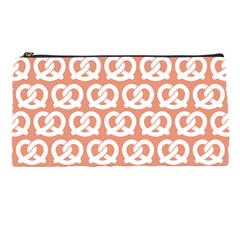 Salmon Pretzel Illustrations Pattern Pencil Cases by GardenOfOphir