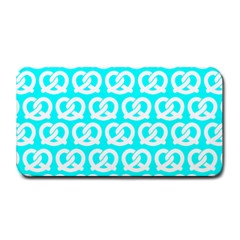 Aqua Pretzel Illustrations Pattern Medium Bar Mats by GardenOfOphir