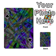 Colorful Abstract Stained Glass G301 Playing Cards 54 Designs  by MedusArt