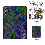 Colorful Abstract Stained Glass G301 Playing Cards 54 Designs  Front - Spade2