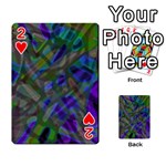 Colorful Abstract Stained Glass G301 Playing Cards 54 Designs  Front - Heart2