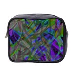 Colorful Abstract Stained Glass G301 Mini Toiletries Bag 2-Side Front