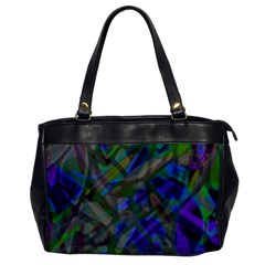 Colorful Abstract Stained Glass G301 Office Handbags by MedusArt