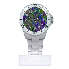 Colorful Abstract Stained Glass G301 Nurses Watches by MedusArt