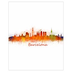 Barcelona City Art Drawstring Bag (small) by hqphoto