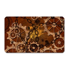 Steampunk In Rusty Metal Magnet (rectangular) by FantasyWorld7